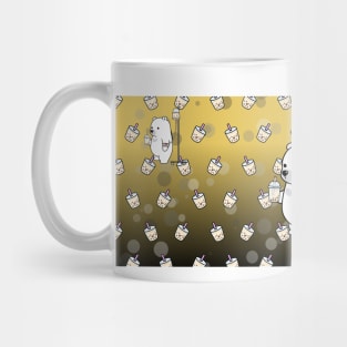 Boba Bear with Boba Background Mug